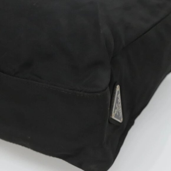 PRADA Chain Shoulder Bag Nylon Black - Picture 9 of 15